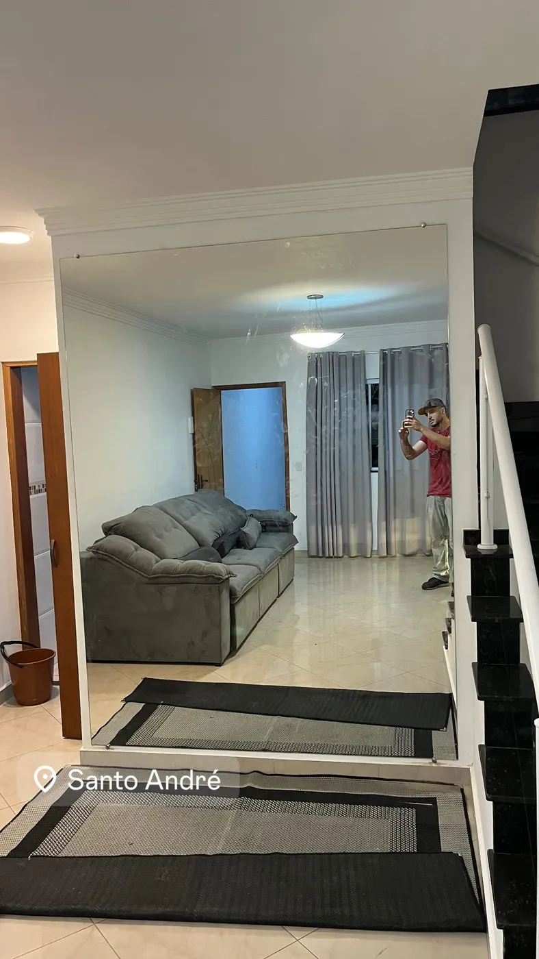 Espelhos sob medida — projeto 9 executado pela Lucas Glass em São Paulo