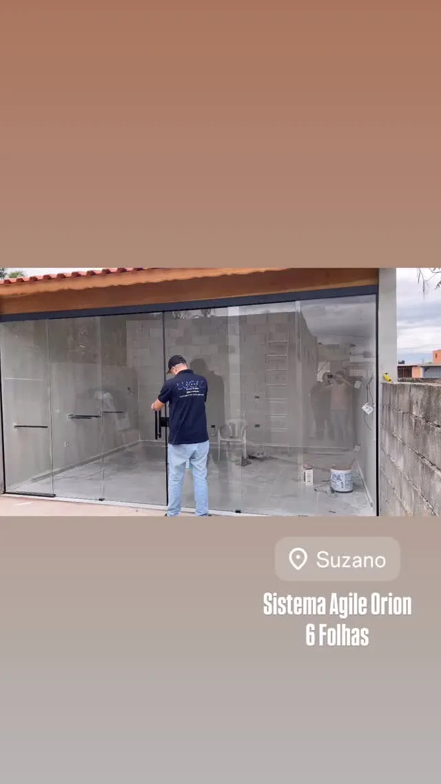 Portas de vidro temperado — projeto 9 executado pela Lucas Glass em São Paulo